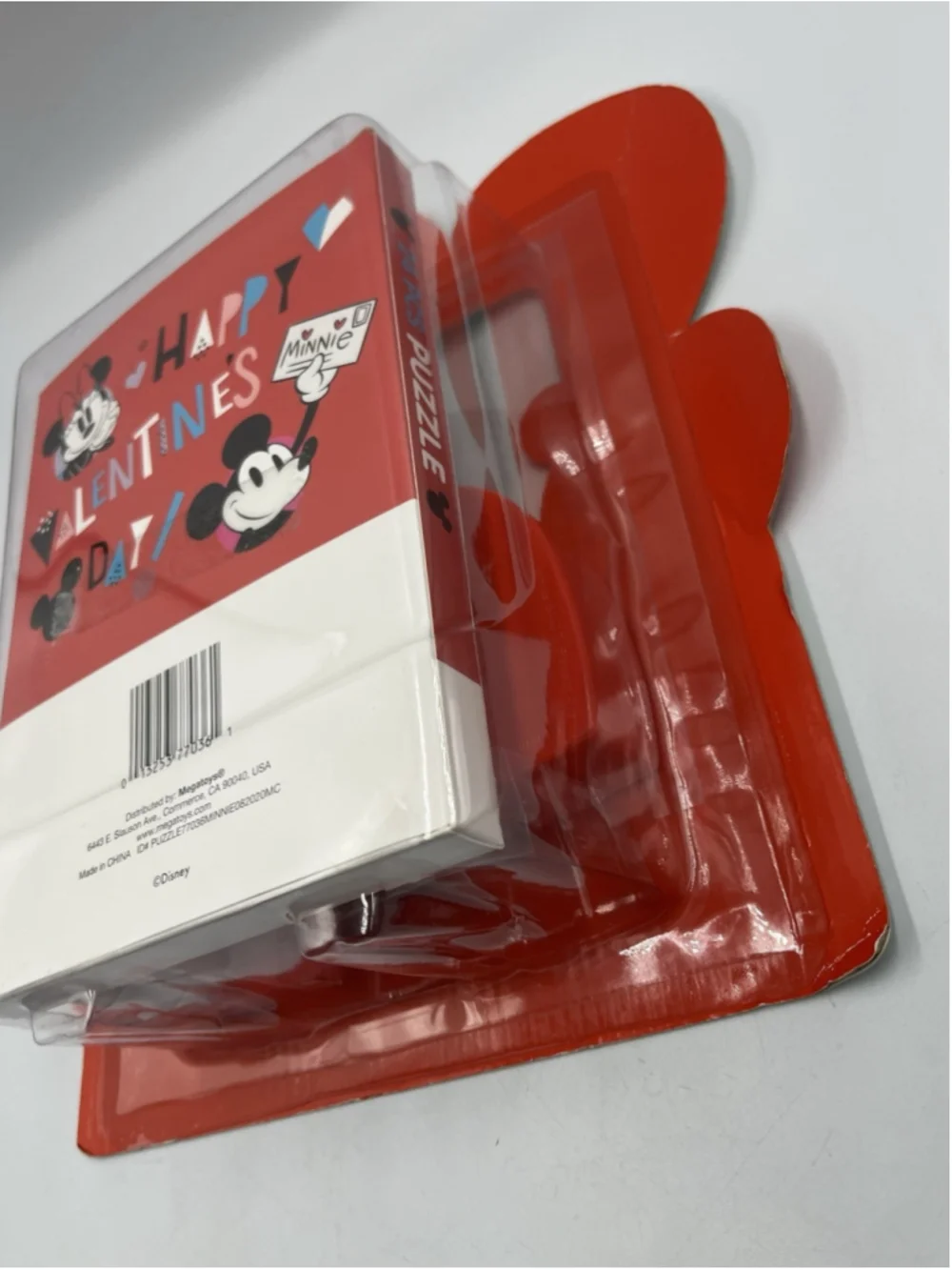 Disney Minnie & Mickey Valentine's Day Box Gift Set Puzzle Crayons New in BOX